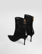 Ankle boots in lace
