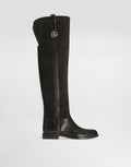 Suede riding boots