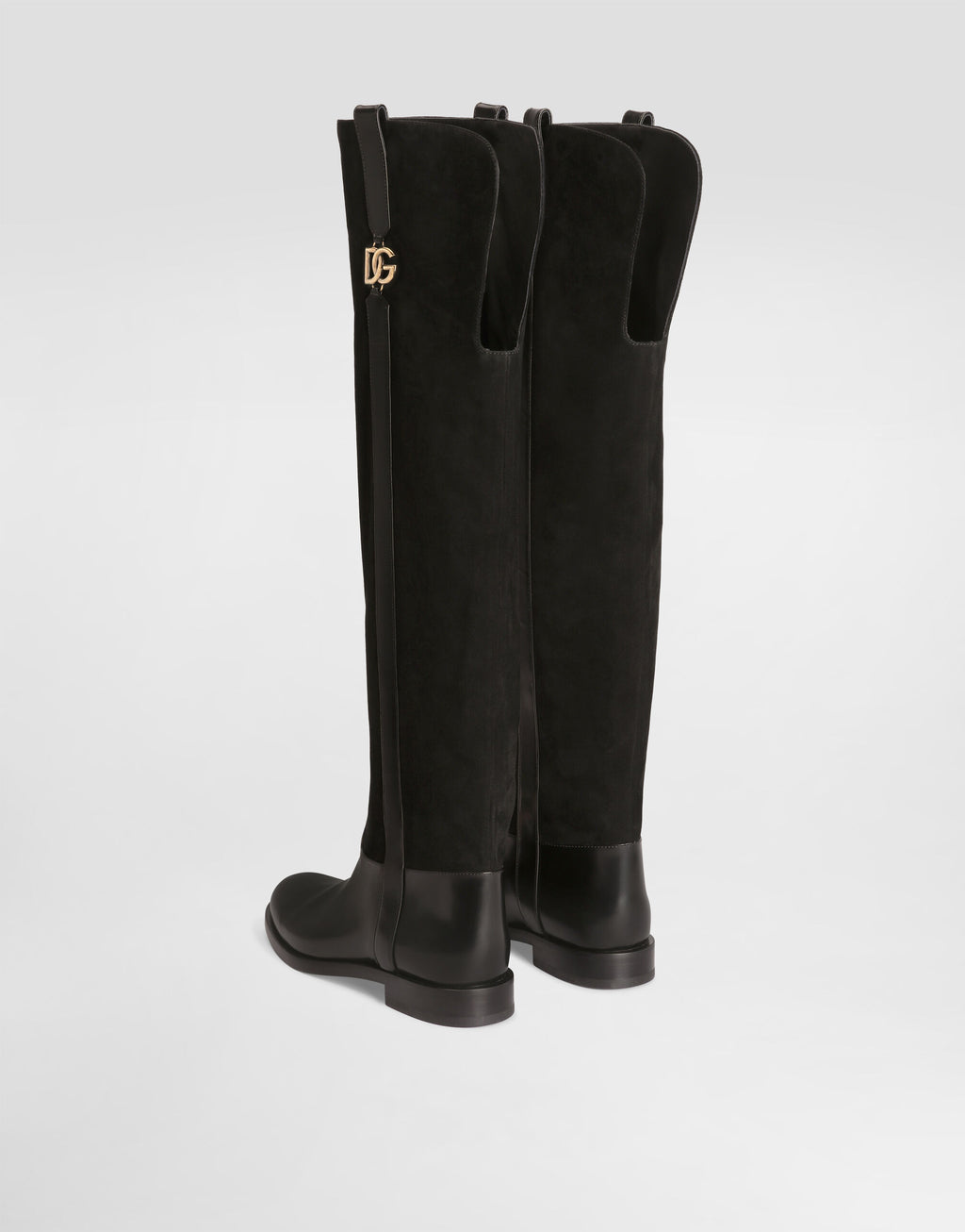 Suede riding boots