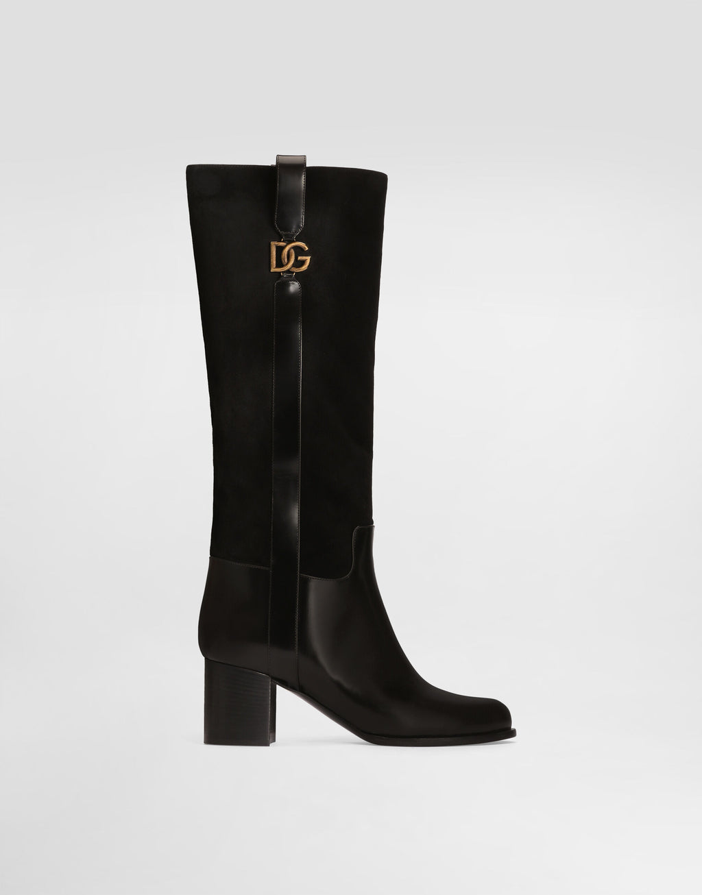 Suede riding boots