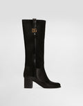 Suede riding boots