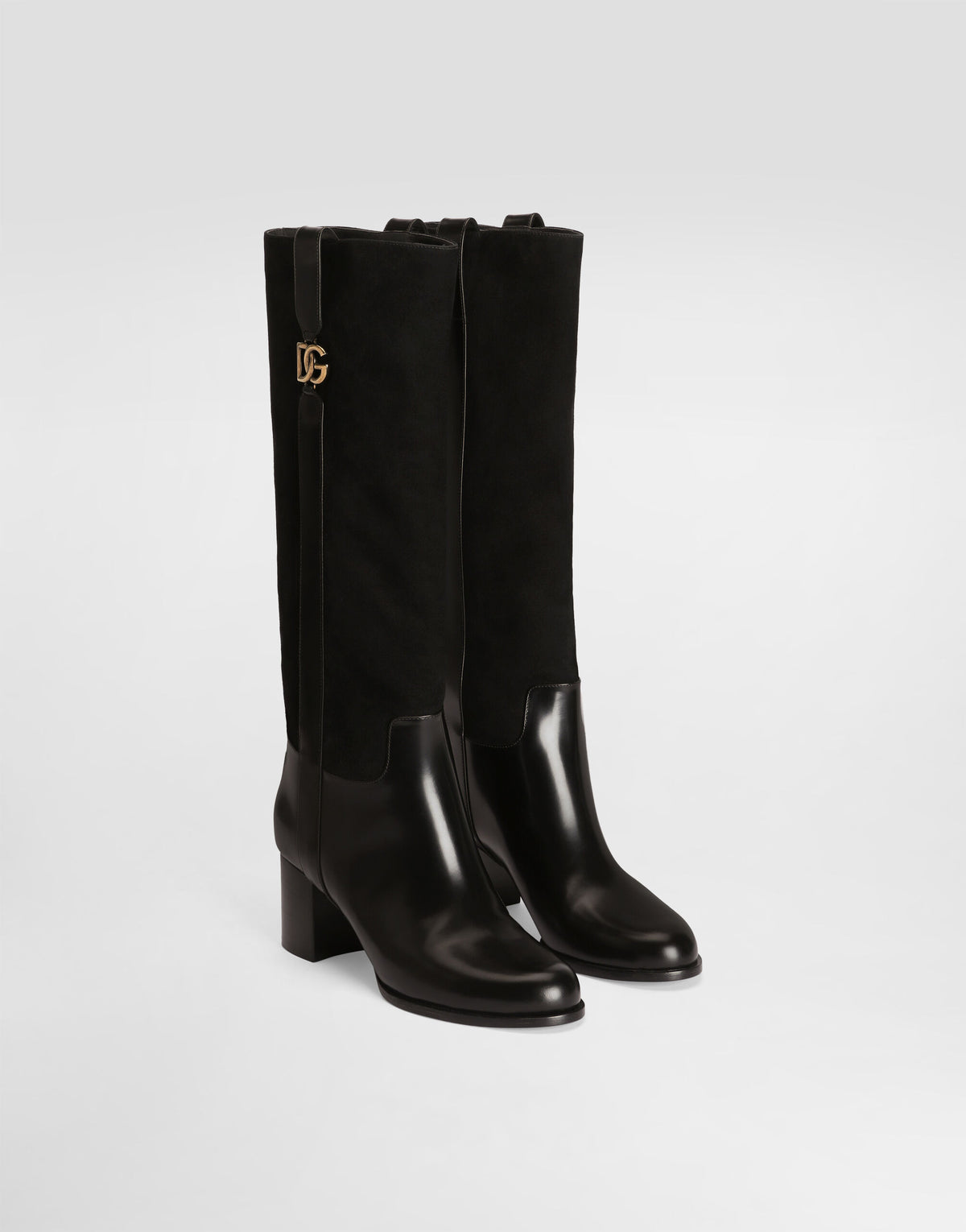 Suede riding boots