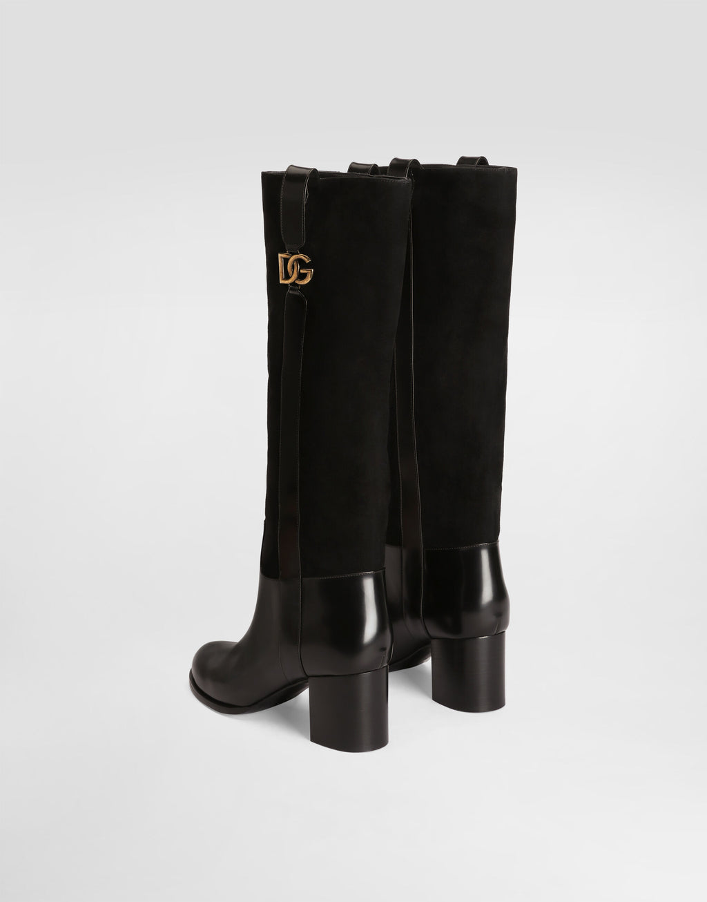 Suede riding boots