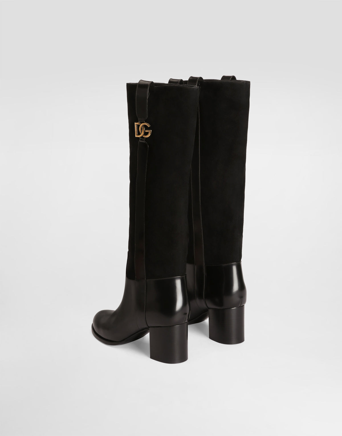 Suede riding boots