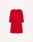 Cady Couture Short Dress With Faille Bow