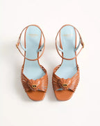 Coeur Royal Platform Sandal In Kidskin 115Mm