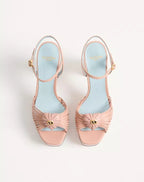 Coeur Royal Platform Sandal In Kidskin 115Mm