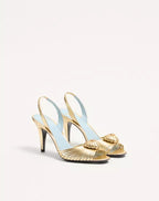 Coeur Royal Sandal In Laminated Nappa Leather 85Mm