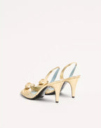 Coeur Royal Sandal In Laminated Nappa Leather 85Mm