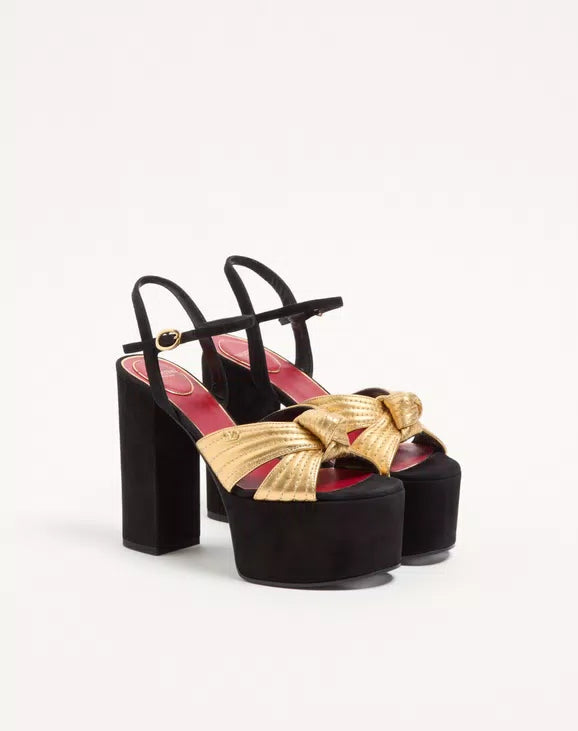 Crasher Platform Sandal in Suede 125mm