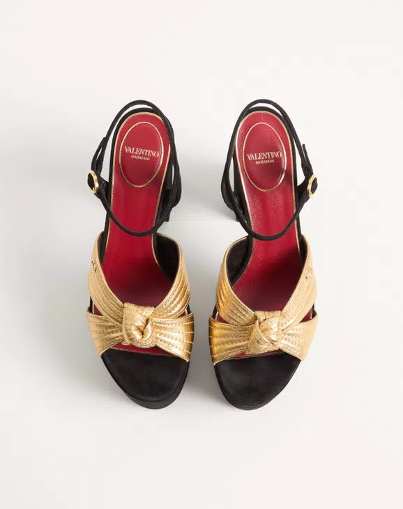 Crasher Platform Sandal in Suede 125mm