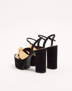Crasher Platform Sandal in Suede 125mm