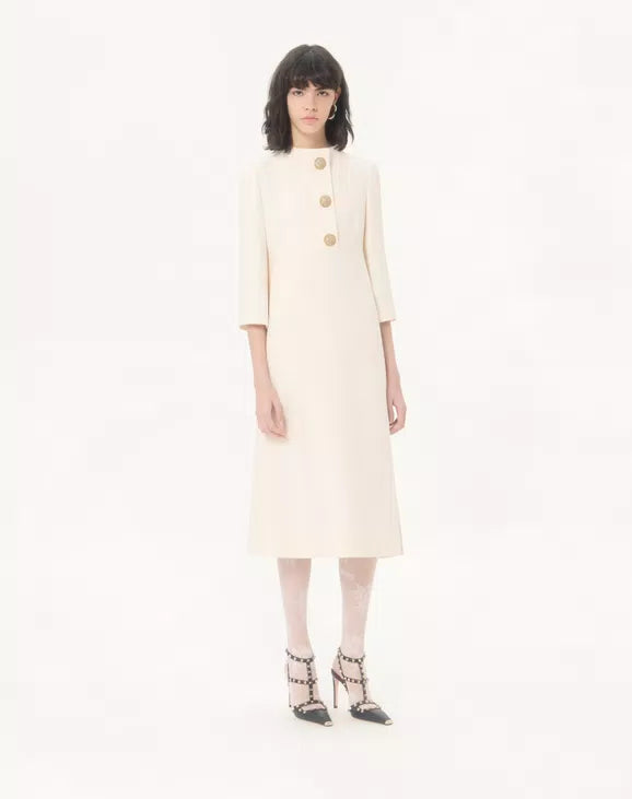 Crepe Couture Midi Dress