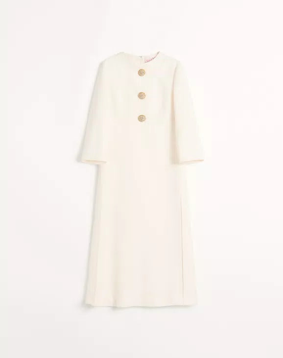 Crepe Couture Midi Dress