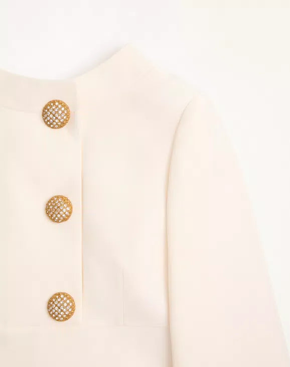 Crepe Couture Midi Dress