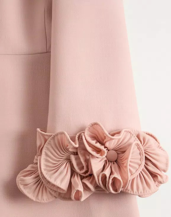 Crepe Couture Midi Dress