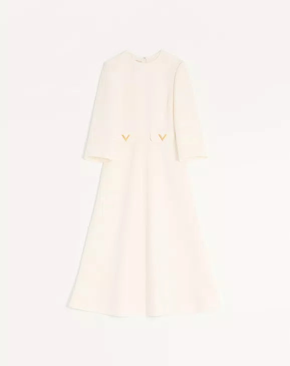 Crepe Couture Midi Dress