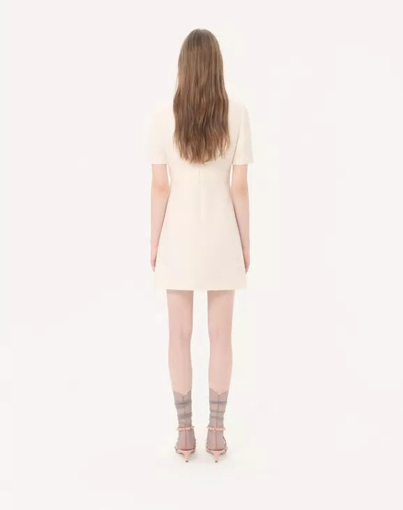 Crepe Couture Short Dress