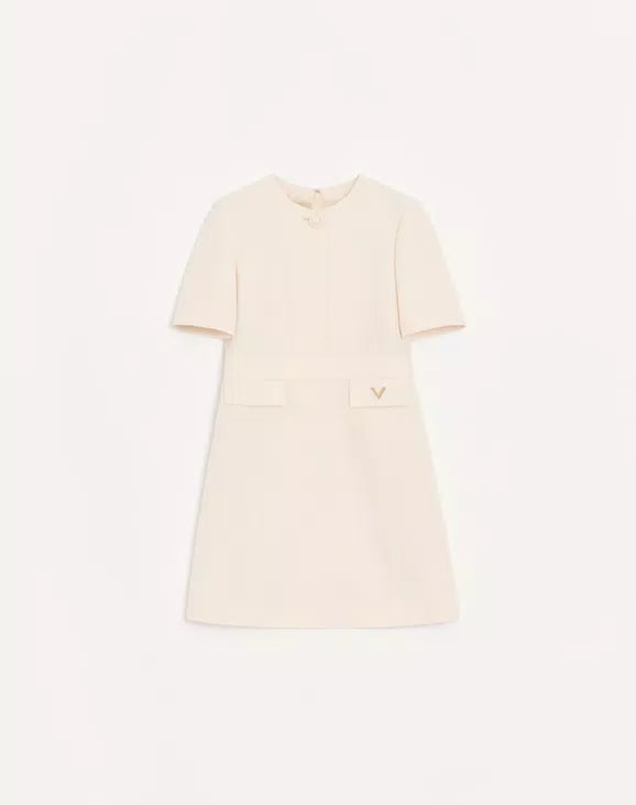 Crepe Couture Short Dress