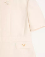 Crepe Couture Short Dress