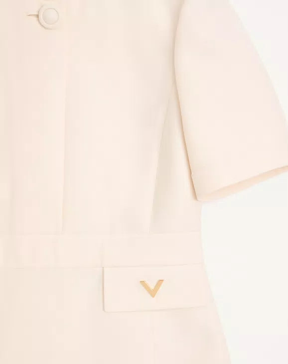 Crepe Couture Short Dress