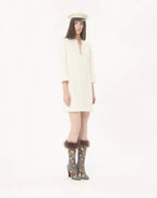 Crepe Couture Short Dress