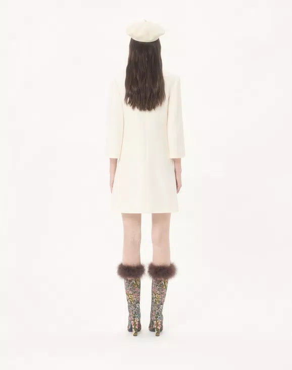 Crepe Couture Short Dress