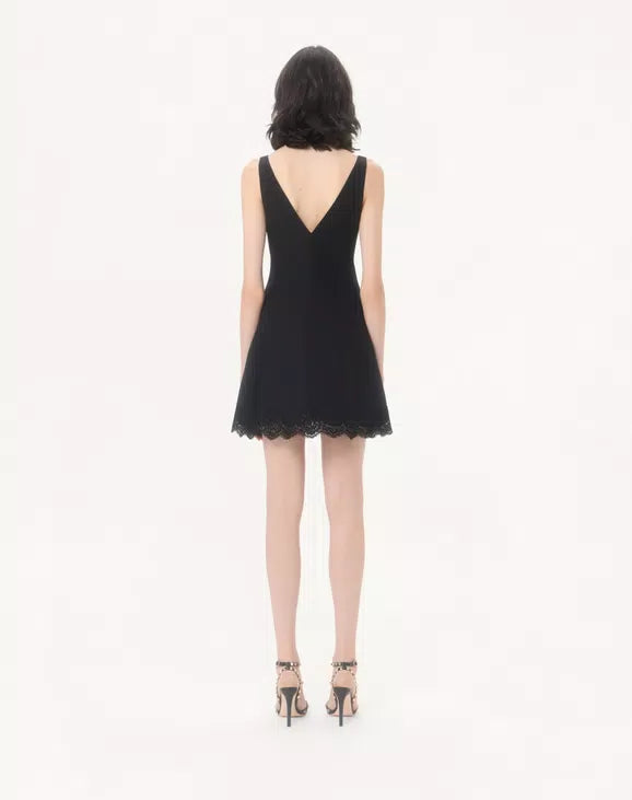 Crepe Couture Short Dress