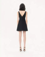 Crepe Couture Short Dress