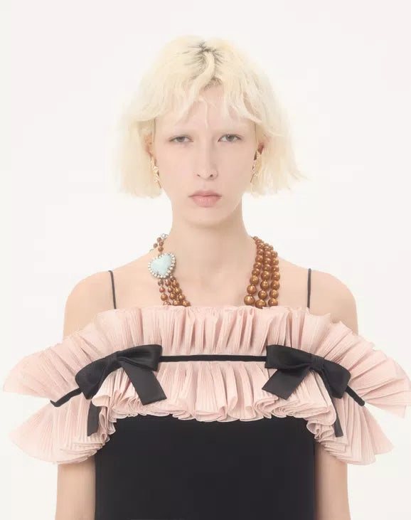 Crepe Couture Short Dress