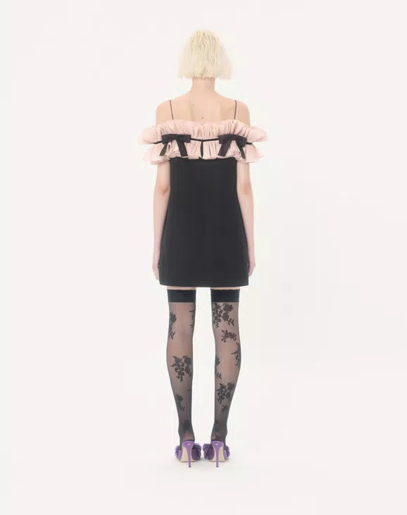 Crepe Couture Short Dress