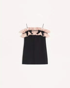 Crepe Couture Short Dress