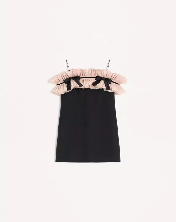 Crepe Couture Short Dress