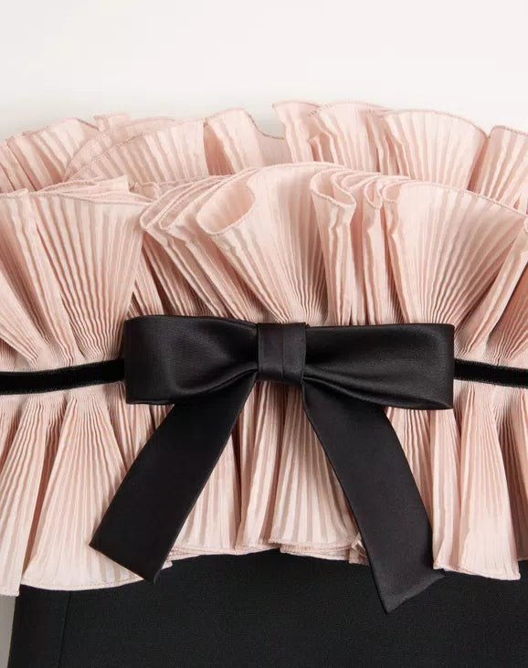Crepe Couture Short Dress