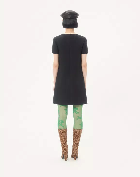 Crepe Couture Short Dress