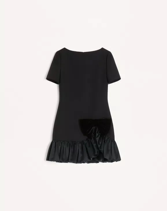 Crepe Couture Short Dress