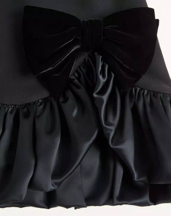 Crepe Couture Short Dress