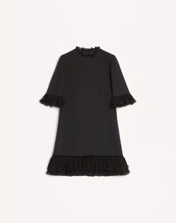 Crepe Couture Short Dress