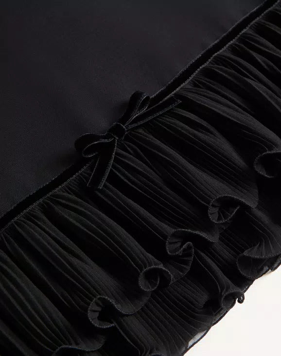 Crepe Couture Short Dress