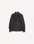 Crepe De Chine Shirt With Plusdepois Print RUNWAY DELUXE