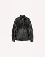 Crepe De Chine Shirt With Plusdepois Print RUNWAY DELUXE