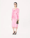 Crepe Satin Midi Dress