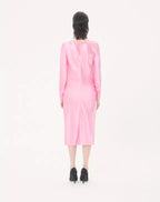 Crepe Satin Midi Dress
