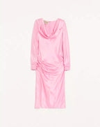 Crepe Satin Midi Dress