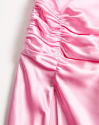 Crepe Satin Midi Dress
