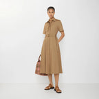 Cotton Poplin Shirt Dress