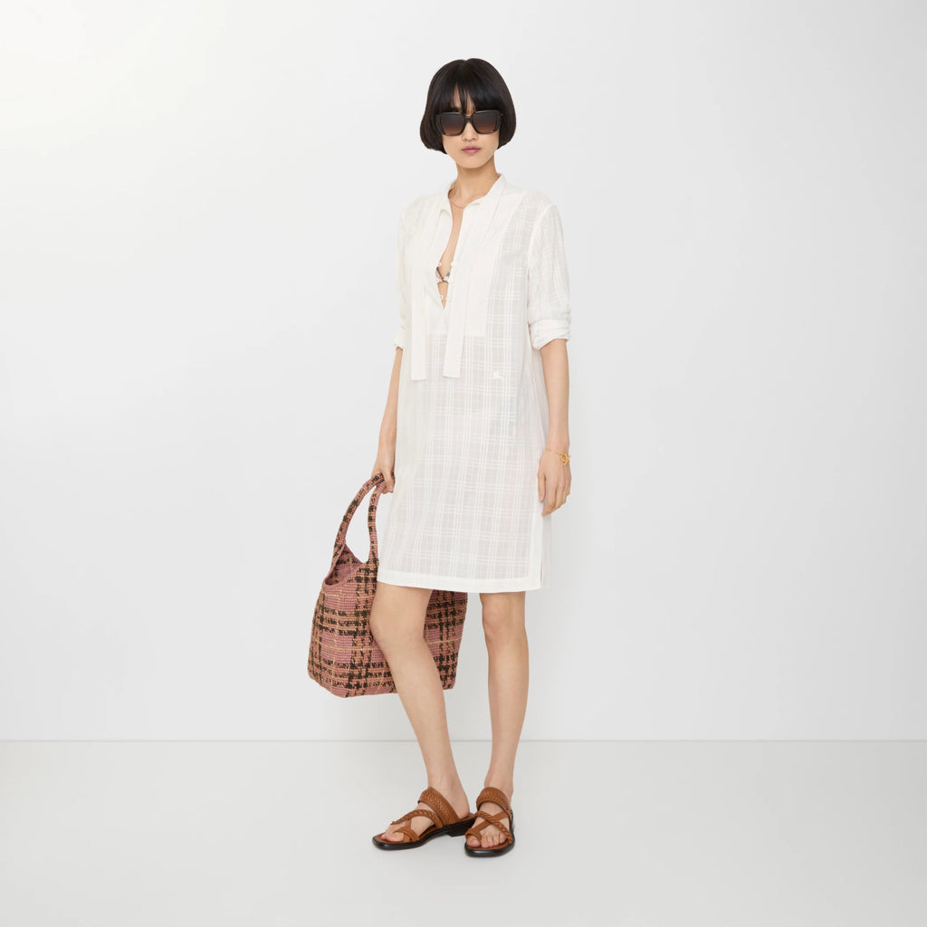 Check Cotton Voile Dress