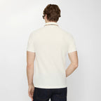 Check Trim Cotton Polo Shirt RUNWAY DELUXE
