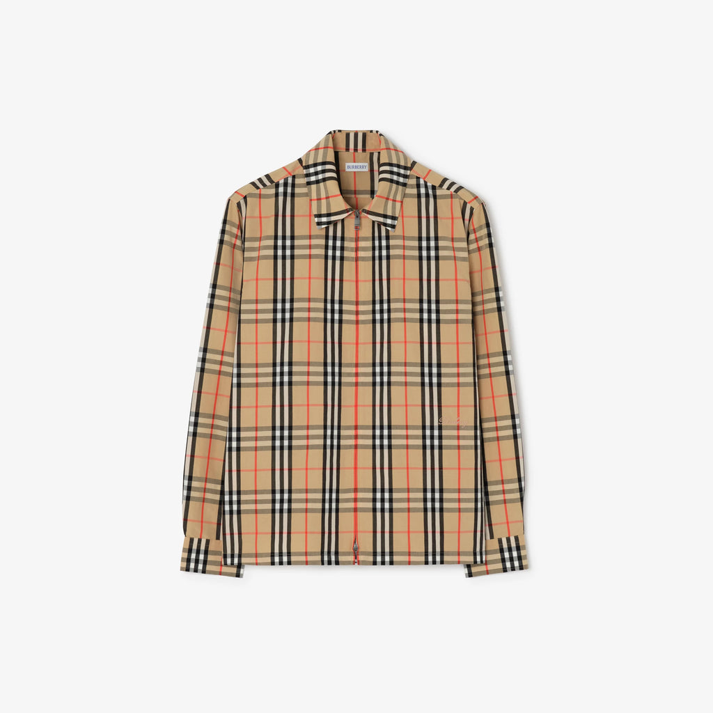 Check Cotton Linen Overshirt RUNWAY DELUXE