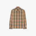 Check Cotton Linen Overshirt RUNWAY DELUXE